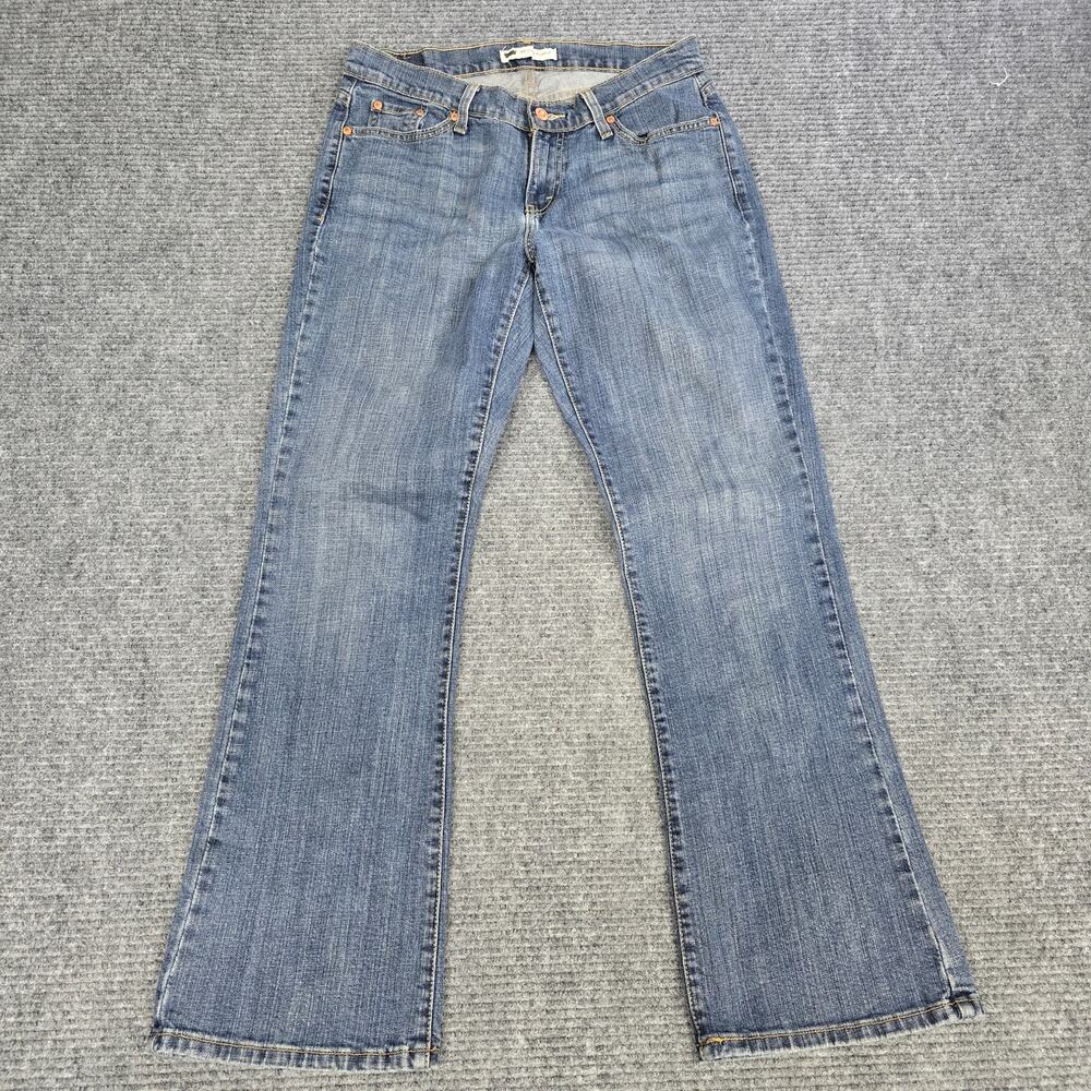 Levi's 529 Curvy Bootcut Jeans Women 10M 30x32 Blue Stretch Denim Flap Pocket